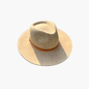 Sombrero de baby alpaca beige