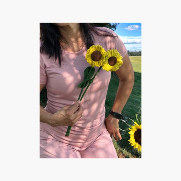 Girasoles tejidos - Imagen 2