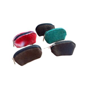 Felt coin purse in full colors