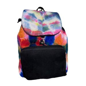 Multicolored felt backpack