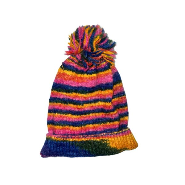 Chapeau de laine alpaga pour adulte, multicolore 1 / alpaga yarnarnarn pour adulte, multicolore 1