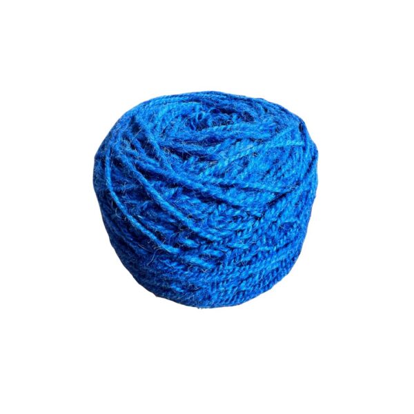 Boules de fil d'alpaga bleu