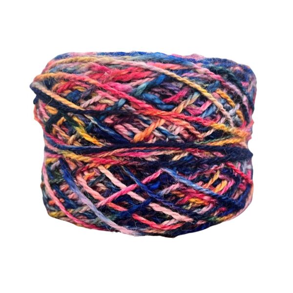 Multi-colored alpaca yarn balls