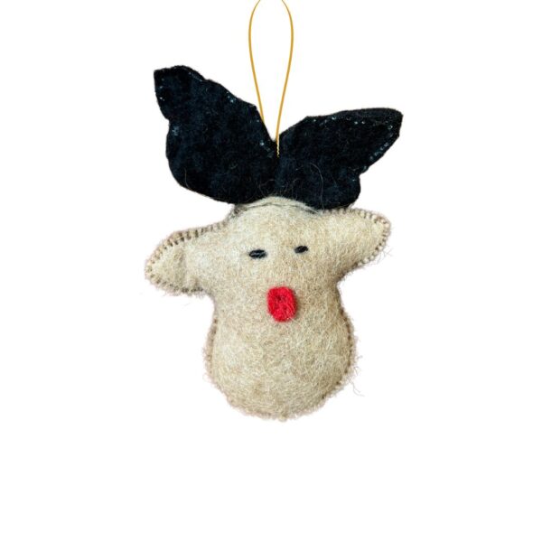 Renne de Noël brodé à la main
